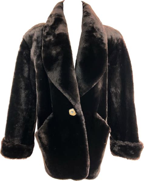 ysl shearling coat women|saint laurent fur shearling.